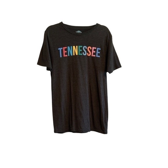 Home Free Tops - Tennessee Graphic T-Shirt Tee M Gray Multicolor Unisex Crew Neck Top